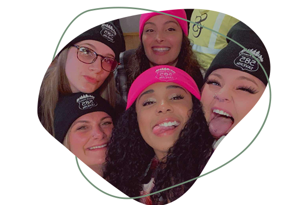 People having a great time at Back Porch 585 Tavern